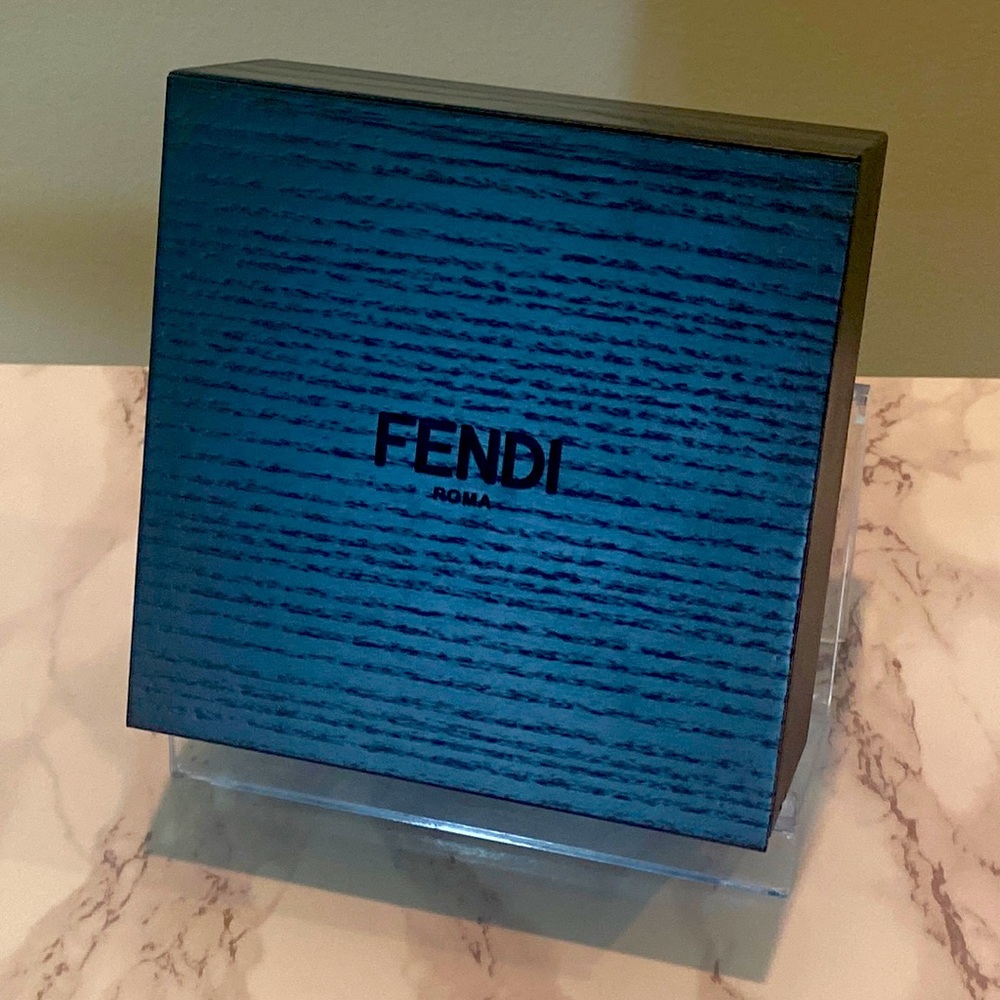 FENDI Wooden Box with removable candle NWOT